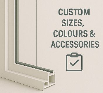 Custom Sizes, Colours & Accessories
