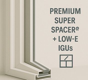 Premium Super Spacer® + Low-E IGUs