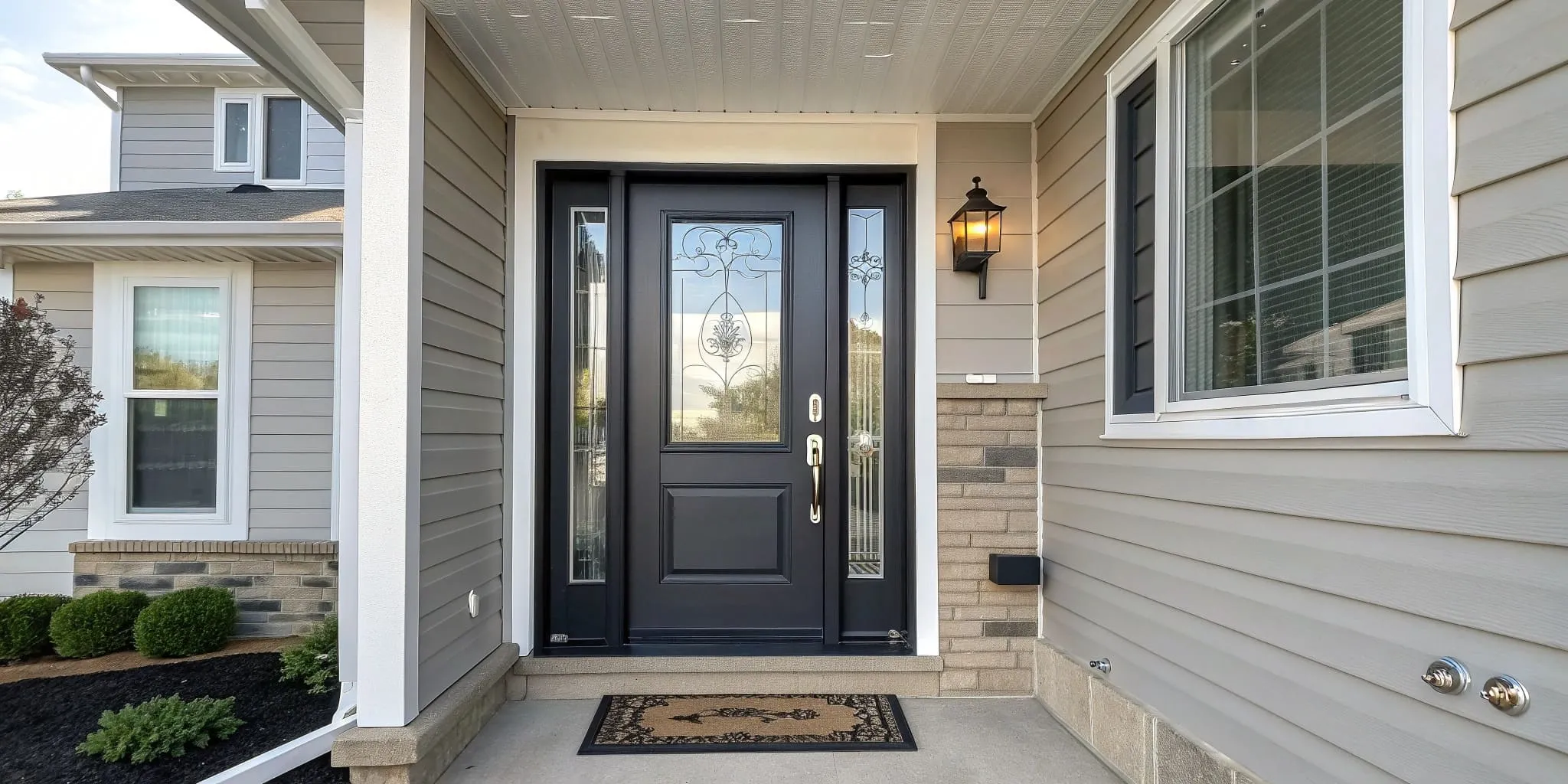 Professionally installed quality storm door showing proper installation standards